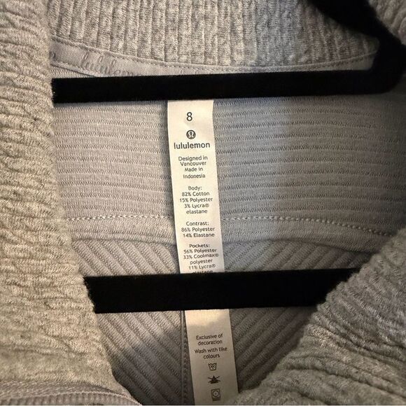 Lululemon on repeat jacket heather grey women’s 8 - Picture 5 of 9